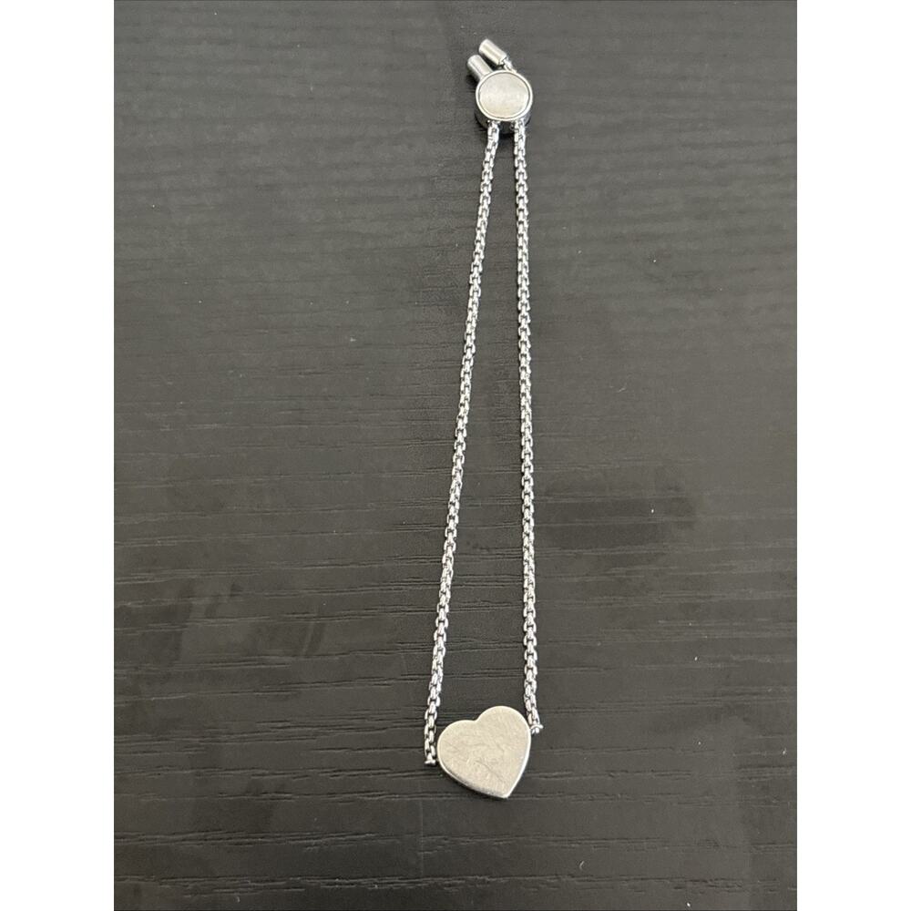 Michael Kors MK Status Logo Heart Pendant Bracelet - Picture 3 of 5